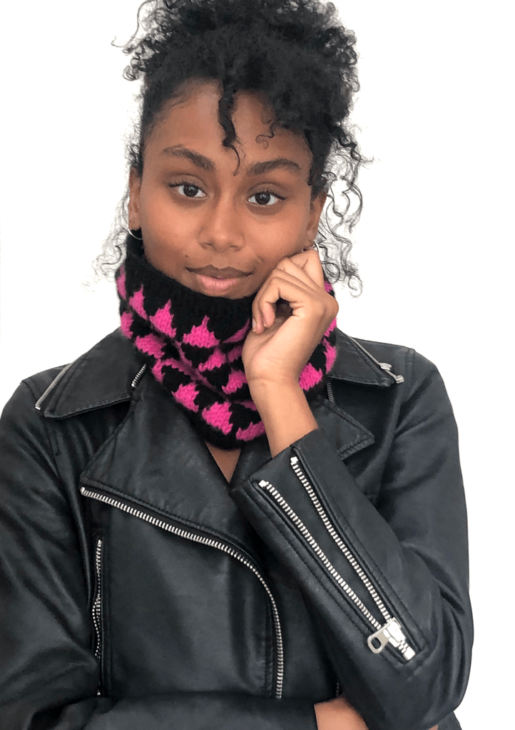 Geometric Cowl Pattern by Clinton Hill Cashmere Clinton Hill Cashmere