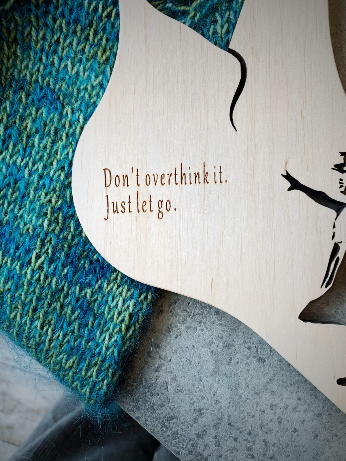 Girl with Balloon Sock Blocker tribeyarns