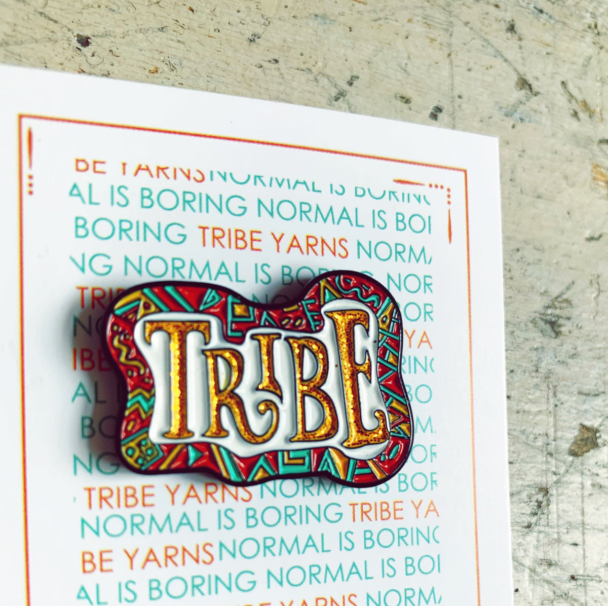 Glitter Tribe Enamel Pin Hartiful
