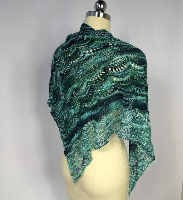 Glittery Icebergs Shawl Kit Artyarns