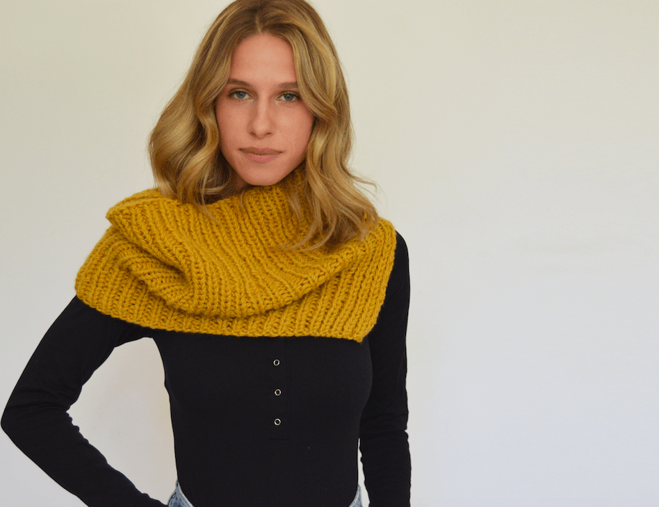 Gold Street Cowl Pattern by Clinton Hill Cashmere Clinton Hill Cashmere