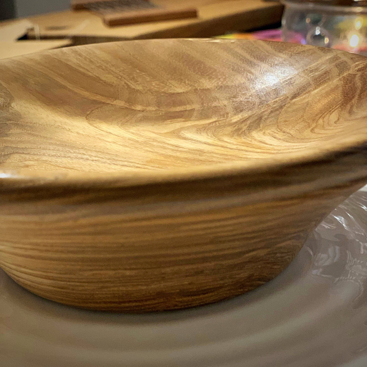 Hand-Turned Wooden Magnetic Bowl - Ash tribeyarns