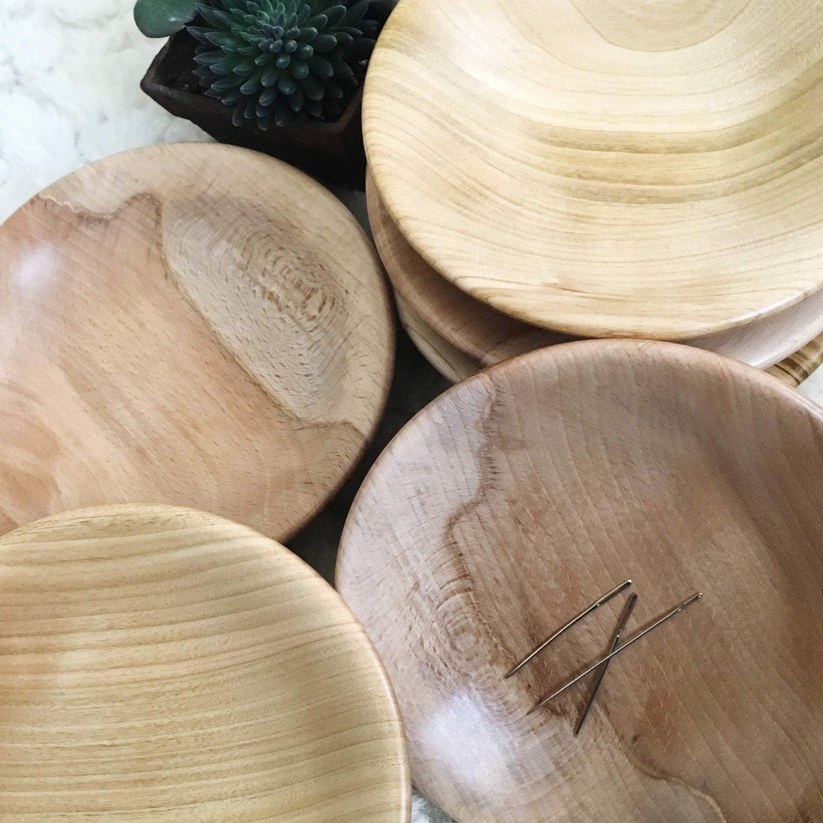 Hand-Turned Wooden Magnetic Bowl - Beech tribeyarns