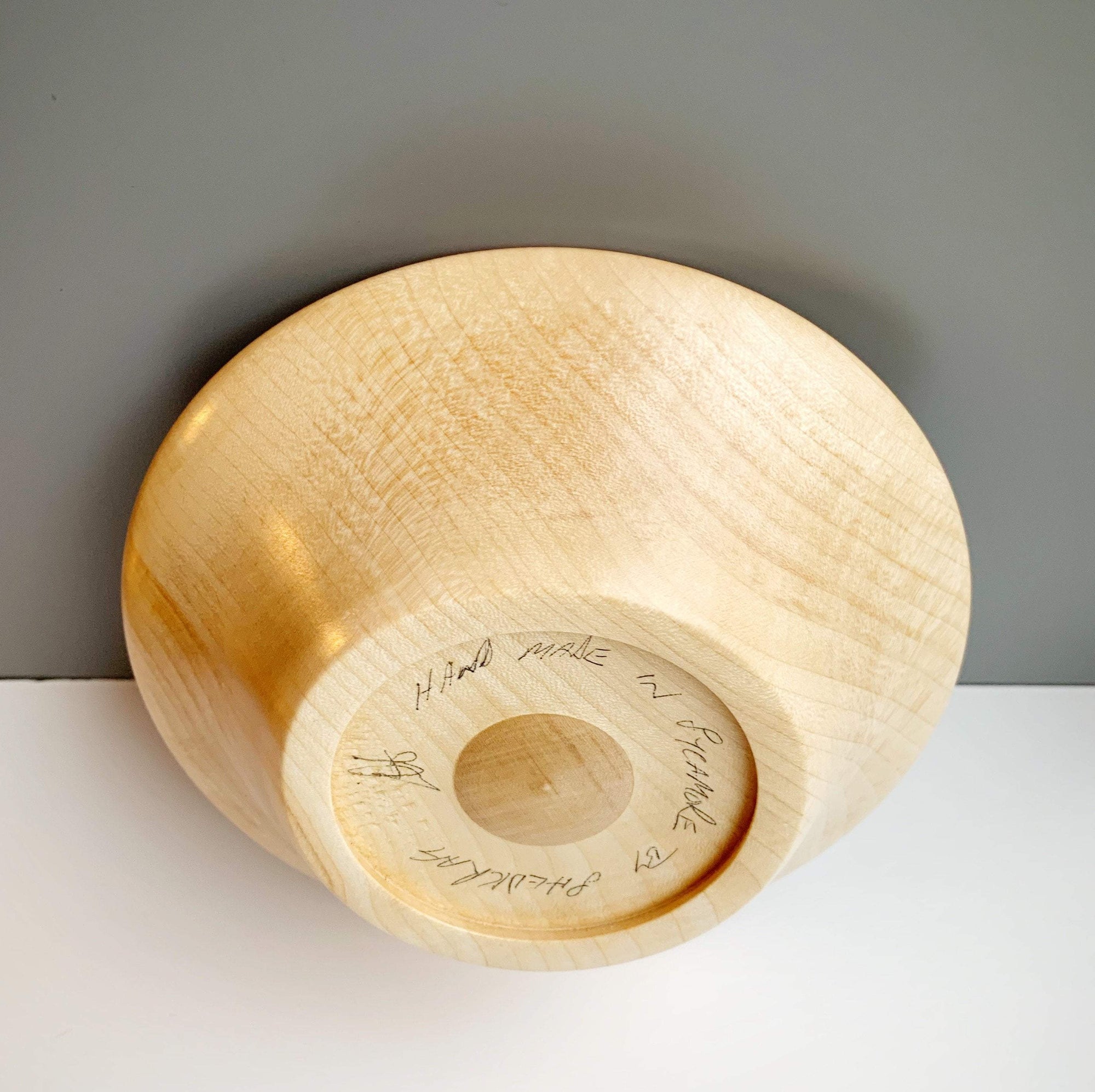 Hand-Turned Wooden Magnetic Bowl - Sycamore tribeyarns