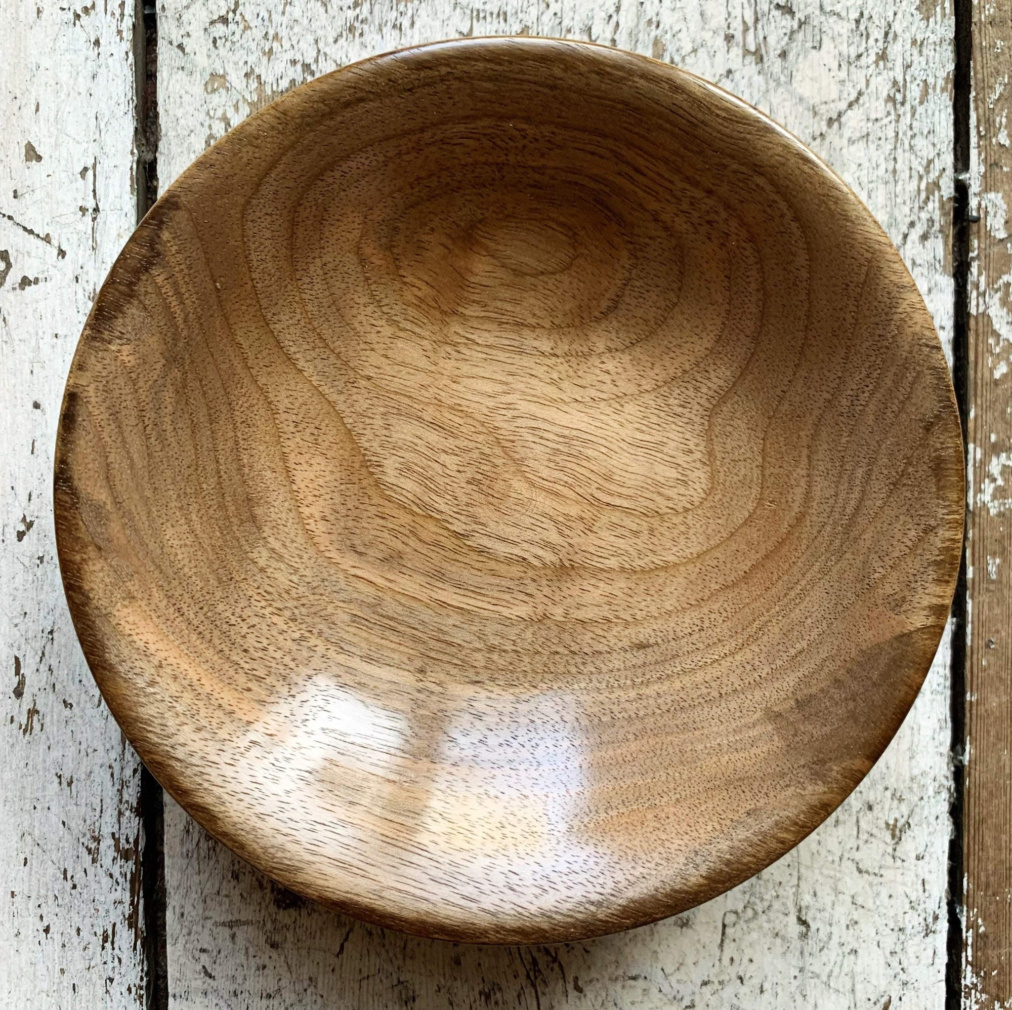 Hand-Turned Wooden Magnetic Bowl - Walnut tribeyarns