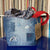 Recycled Denim Project Bag - Floral and Red Alexandra Brinck