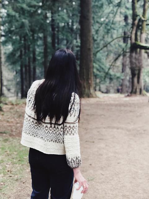 Koivua Sweater Pattern by Caitlin Hunter tribeyarns