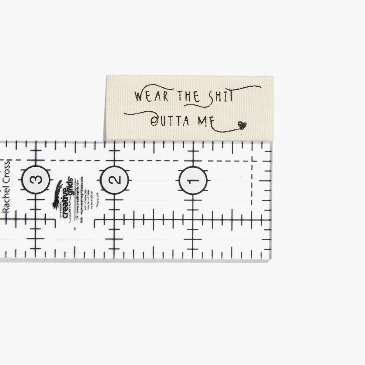 "Wear the Shit Outta Me" Cotton Labels 10 Pack Kylie and the Machine