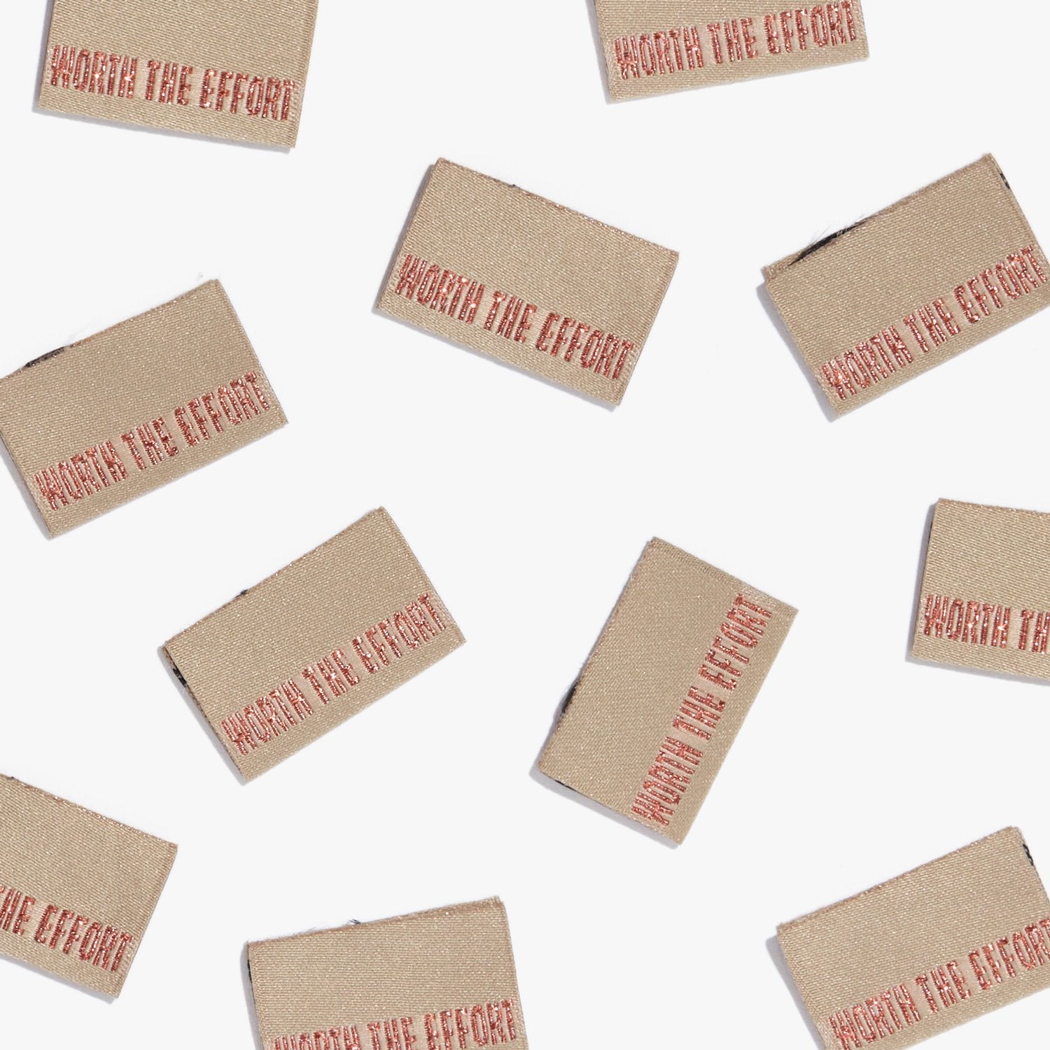 "Worth the Effort" Woven Labels 8 Pack Kylie and the Machine