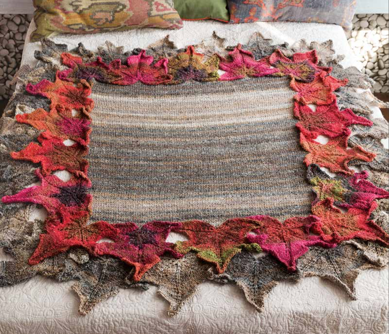 Leaf Afghan Pattern by Noro Noro