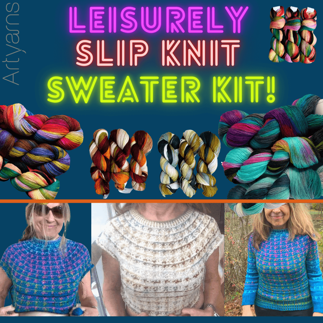Leisurely Slip Knit Sweater Kit Artyarns
