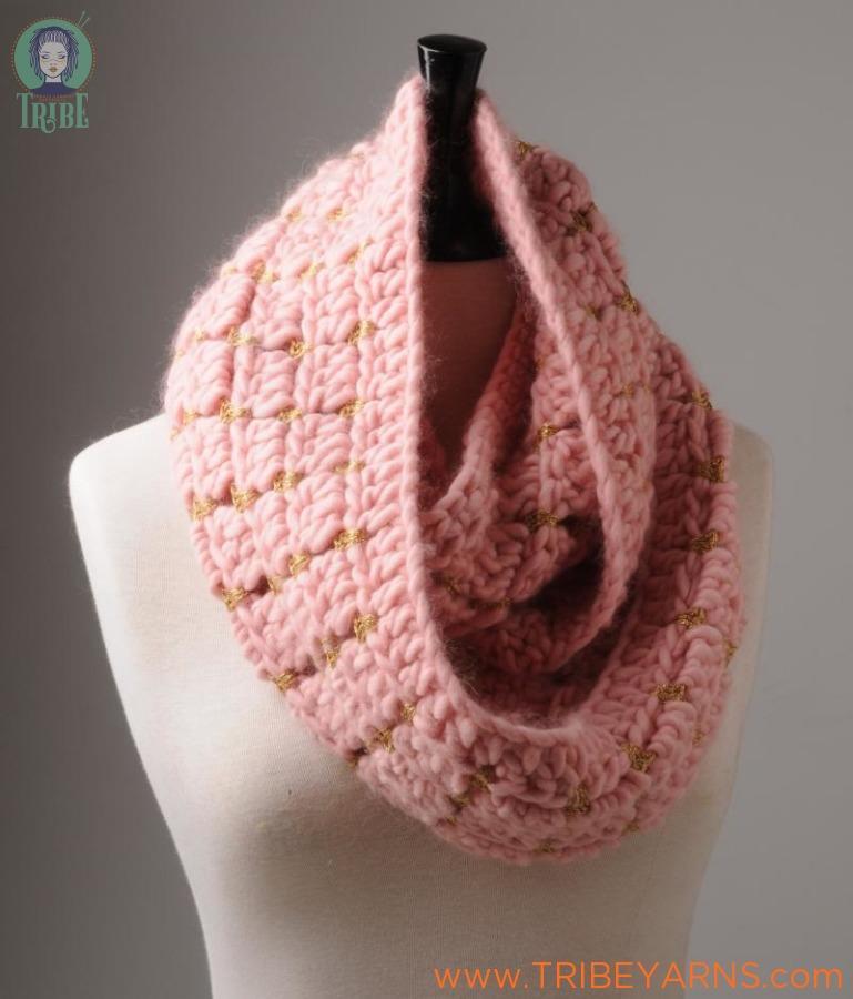 Luxury Cowl CROCHET Pattern by Mrs Moon | Tribe Yarns, London - tribeyarns