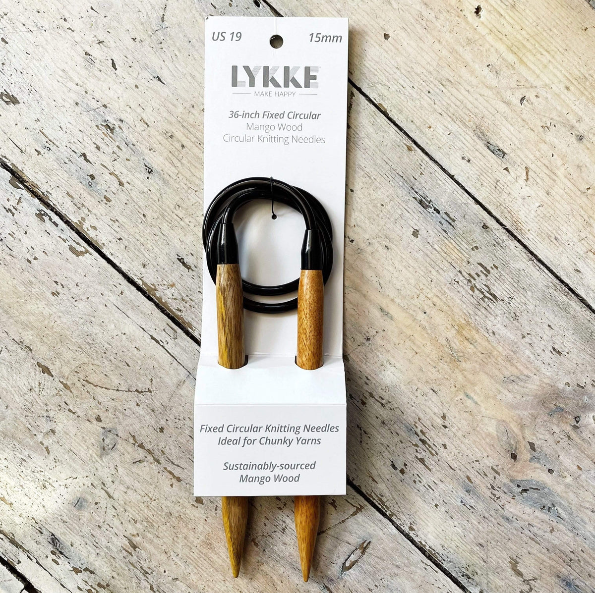 LYKKE BIG Fixed Circular Needles - Mango Wood LYKKE