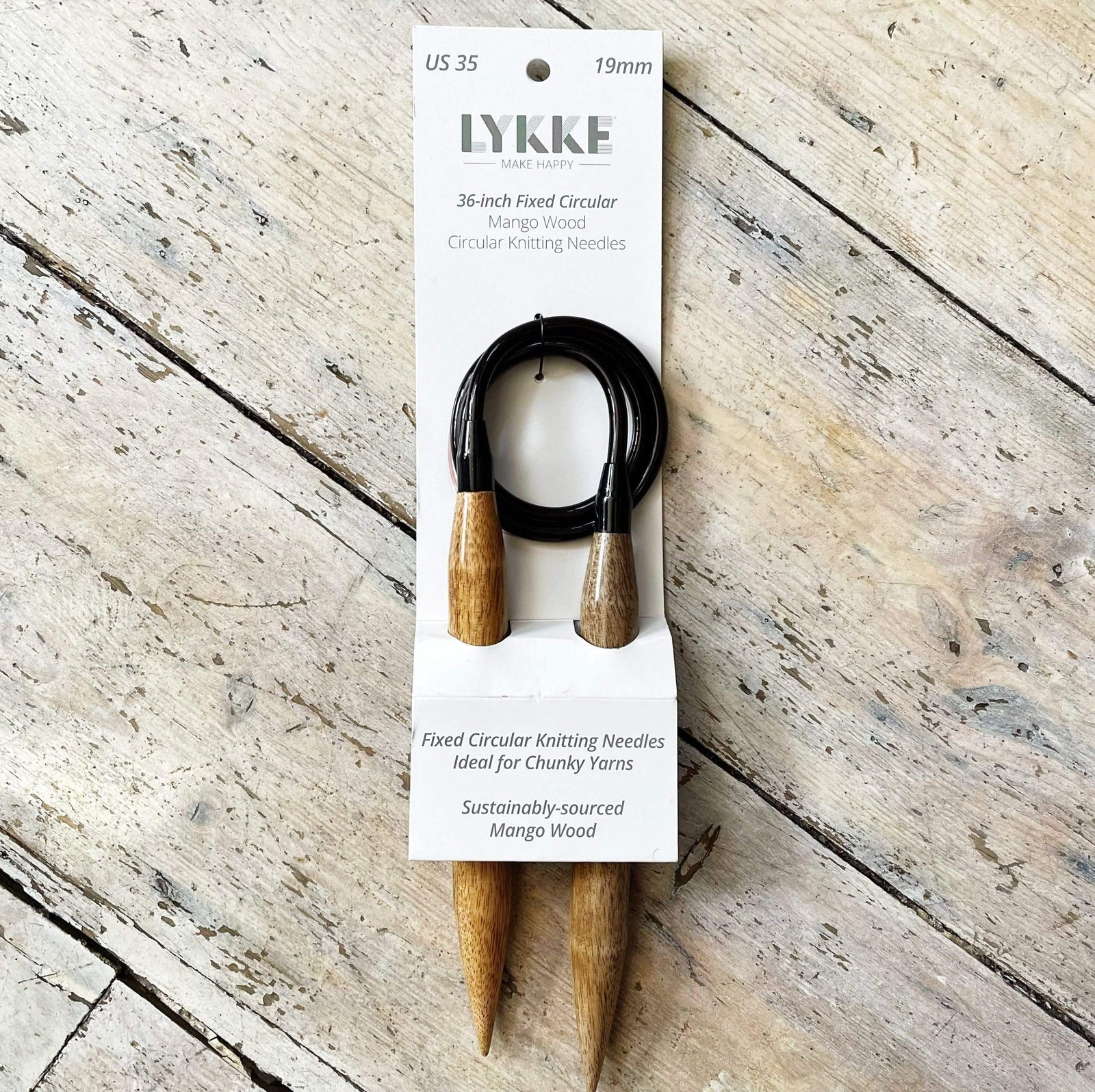 LYKKE BIG Fixed Circular Needles - Mango Wood LYKKE