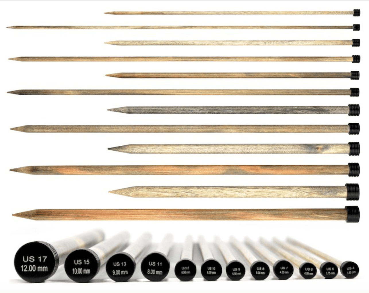 LYKKE Driftwood 14" Straight Needles LYKKE