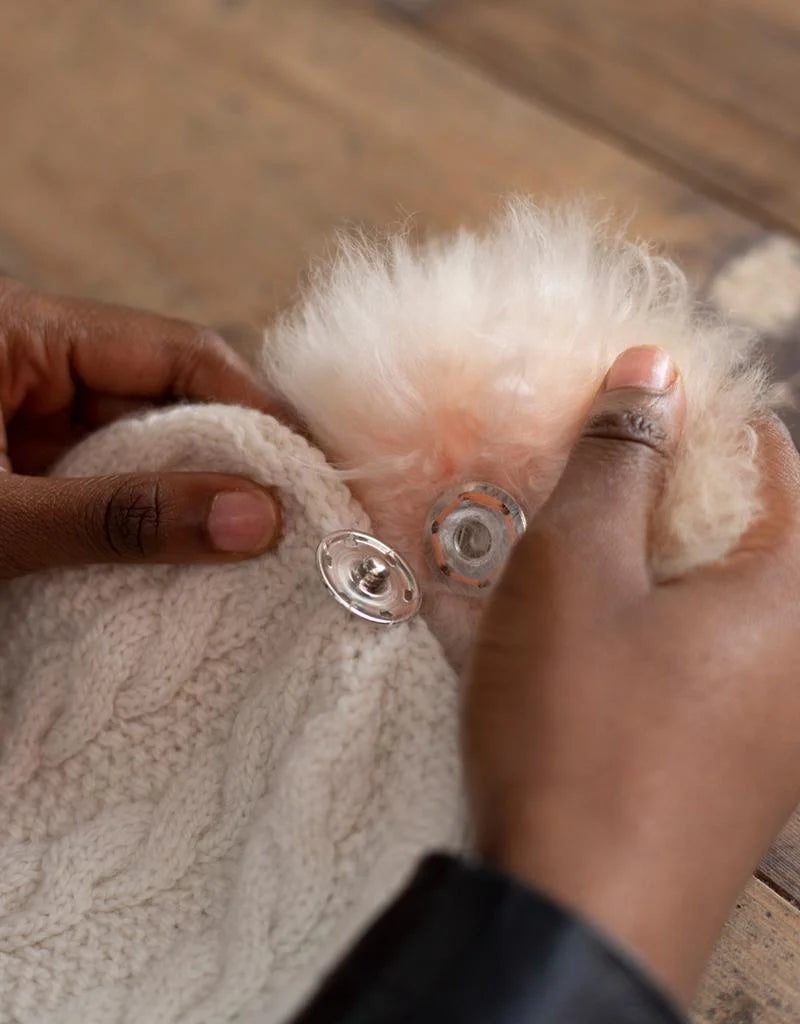 Interchangeable Ethical Alpaca Fur Pom Pom TOFT