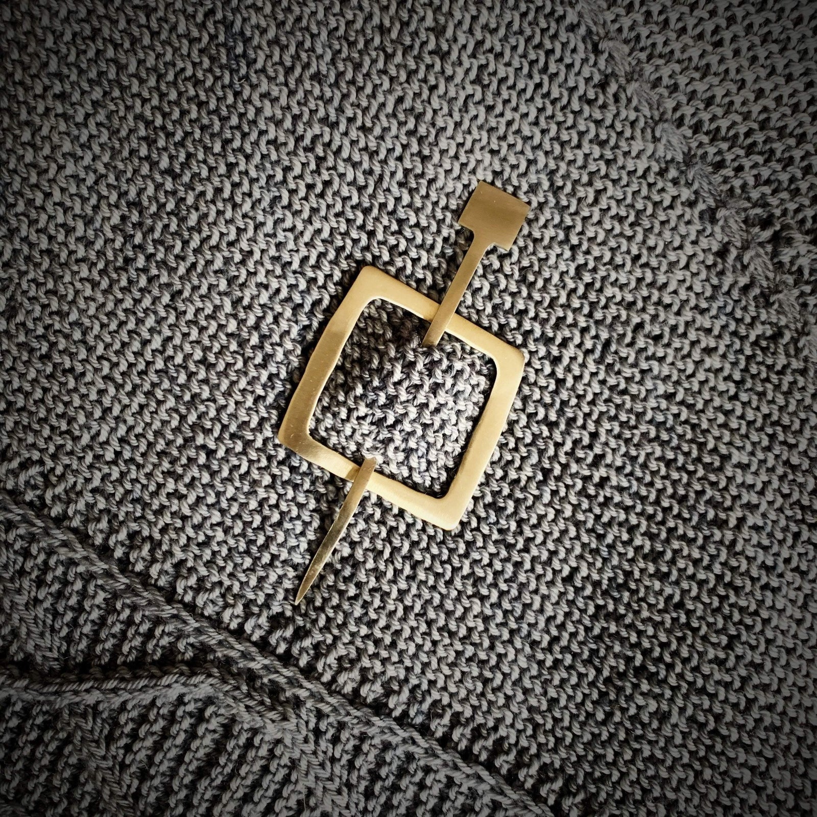 Mid Century Modern Square Cuff / Shawl Pin JUL Designs