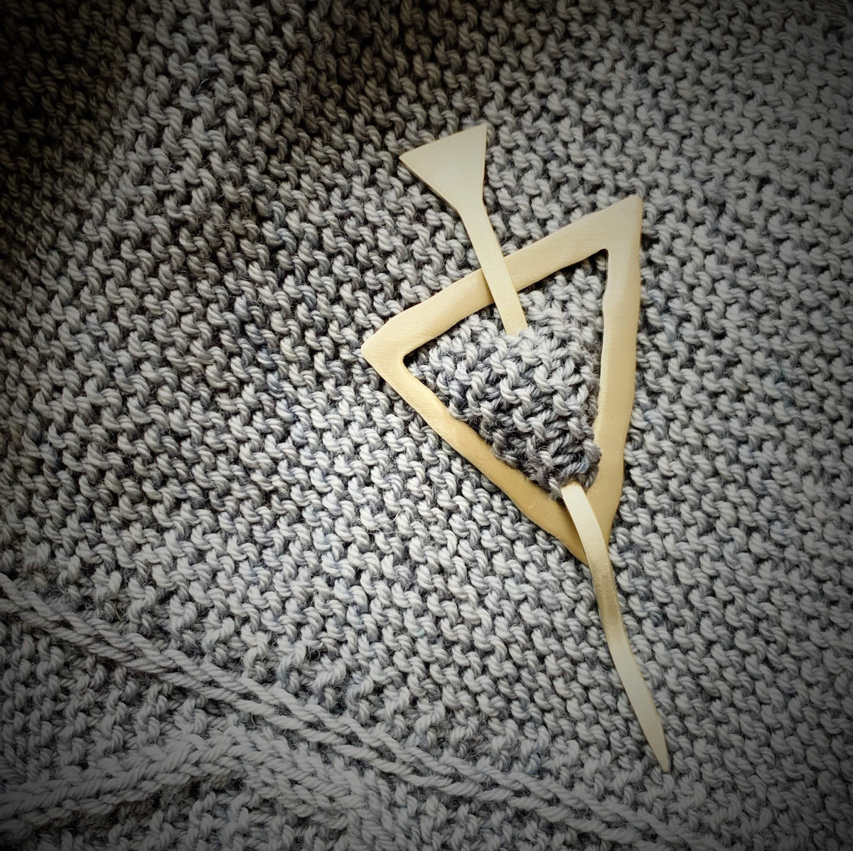 Mid Century Modern Triangle Cuff / Shawl Pin JUL Designs