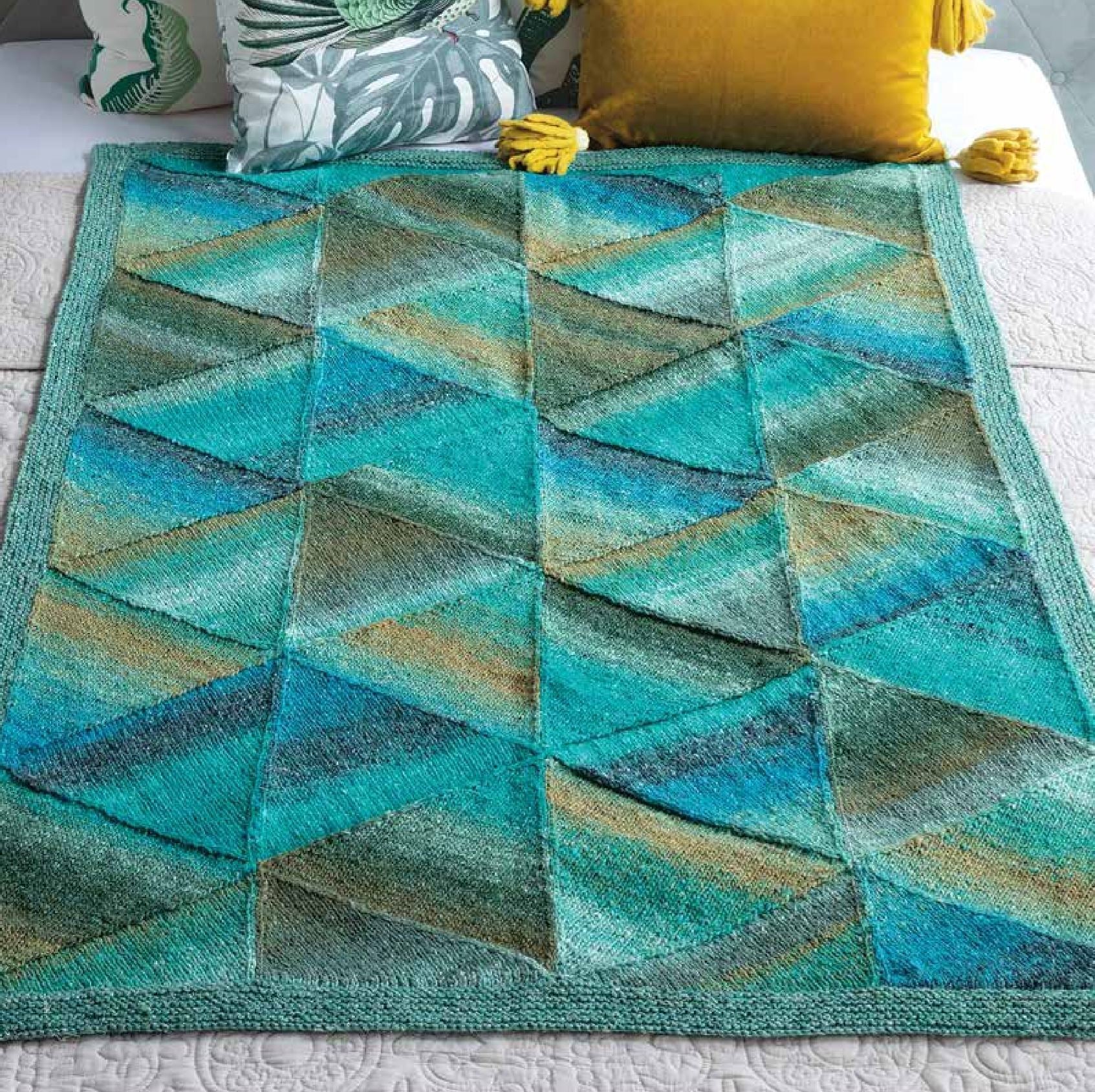 Mitered Blanket Pattern by Noro Noro