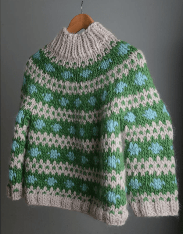 トップス Moon Motif Ribbed Knitted Pullover Moonstruck Jumper Pattern by Mrs Moon | Tribe Yarns, London
