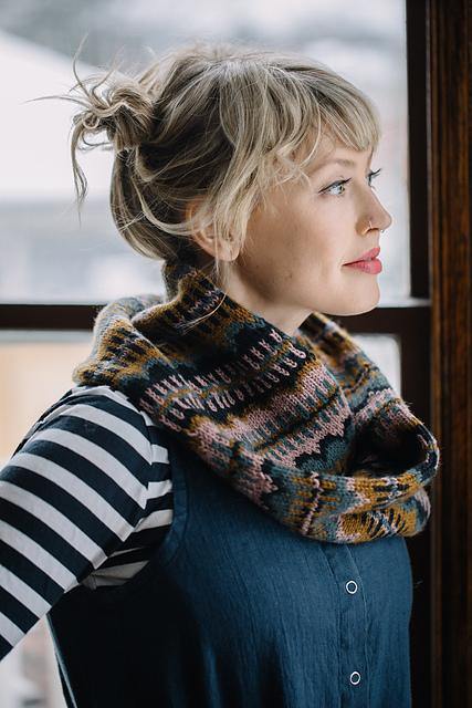 Moonwake Cowl Pattern by Andrea Mowry tribeyarns