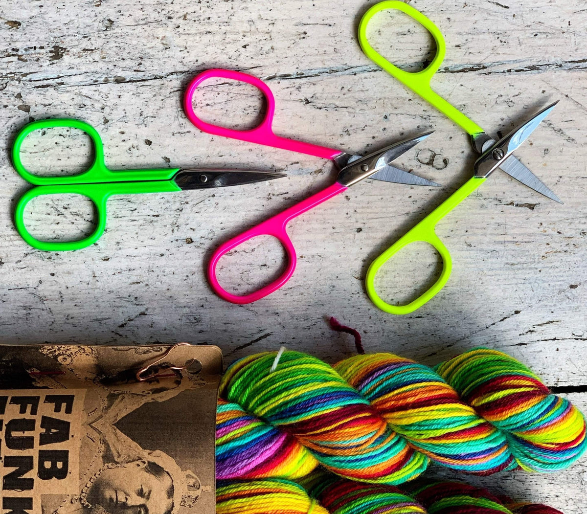 Neon Scissors tribeyarns