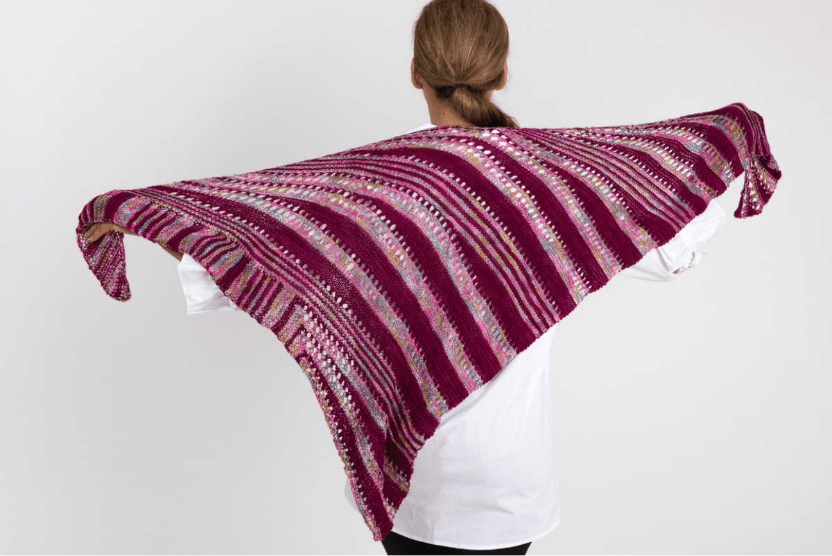 Optical Triangle Shawl Pattern Artyarns