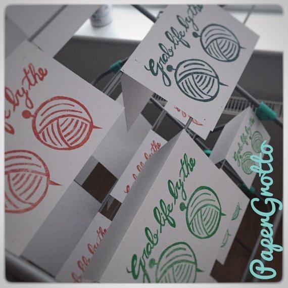 PaperGrotto Handmade Greeting Card tribeyarns