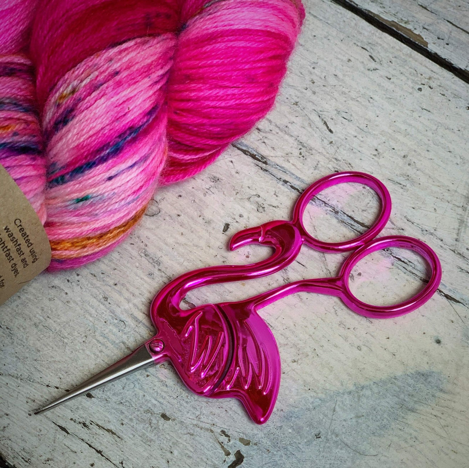 Pink Flamingo Scissors tribeyarns