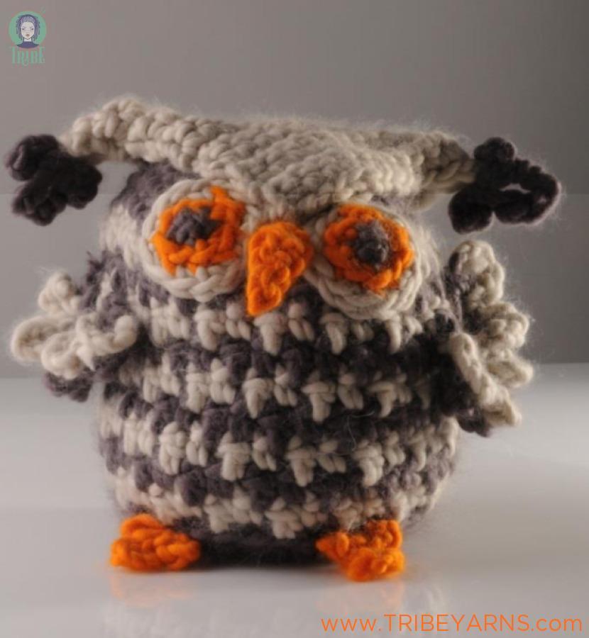 Plump Little Owl CROCHET Pattern Mrs Moon