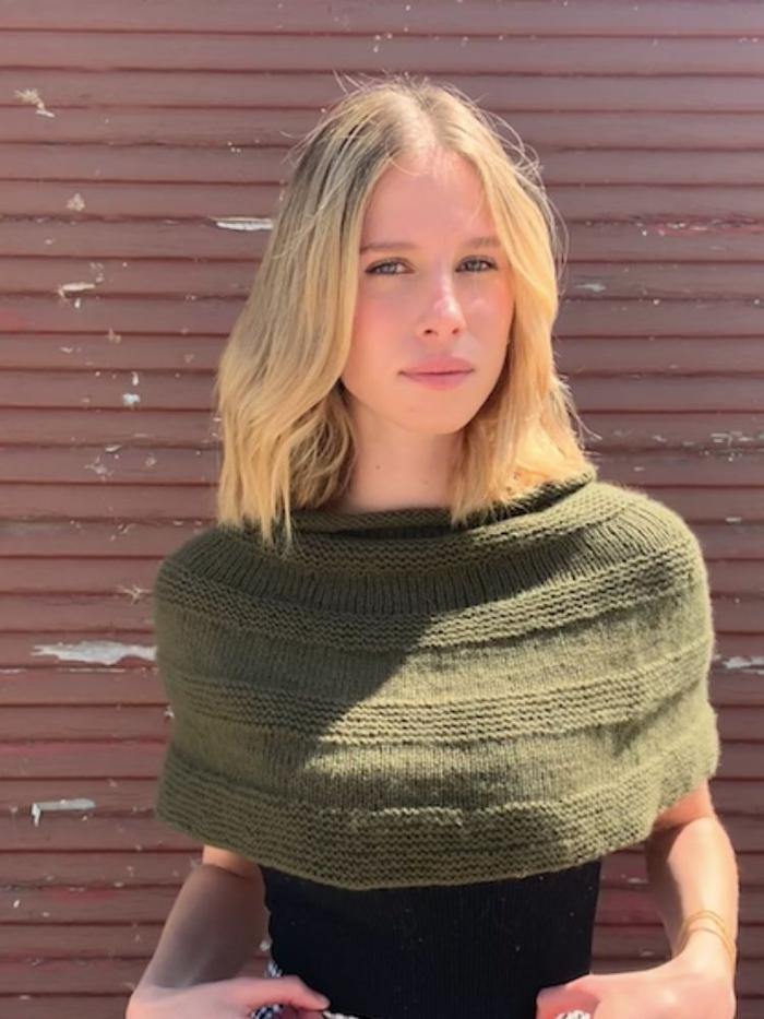 Ridgeway Capelet Pattern by Clinton Hill Cashmere Clinton Hill Cashmere