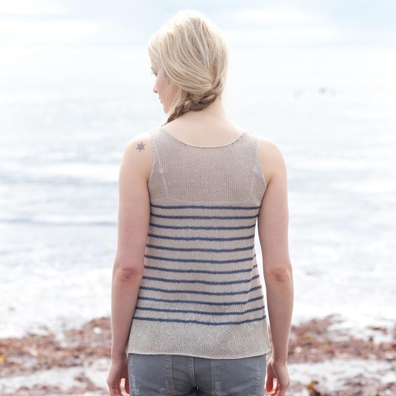 Saco Stripes Vest Pattern Quince & Co.