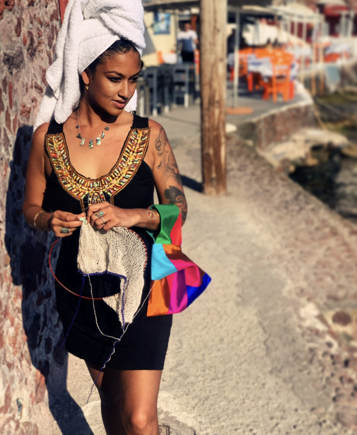 Sari Silk Project Wristlet tribeyarns