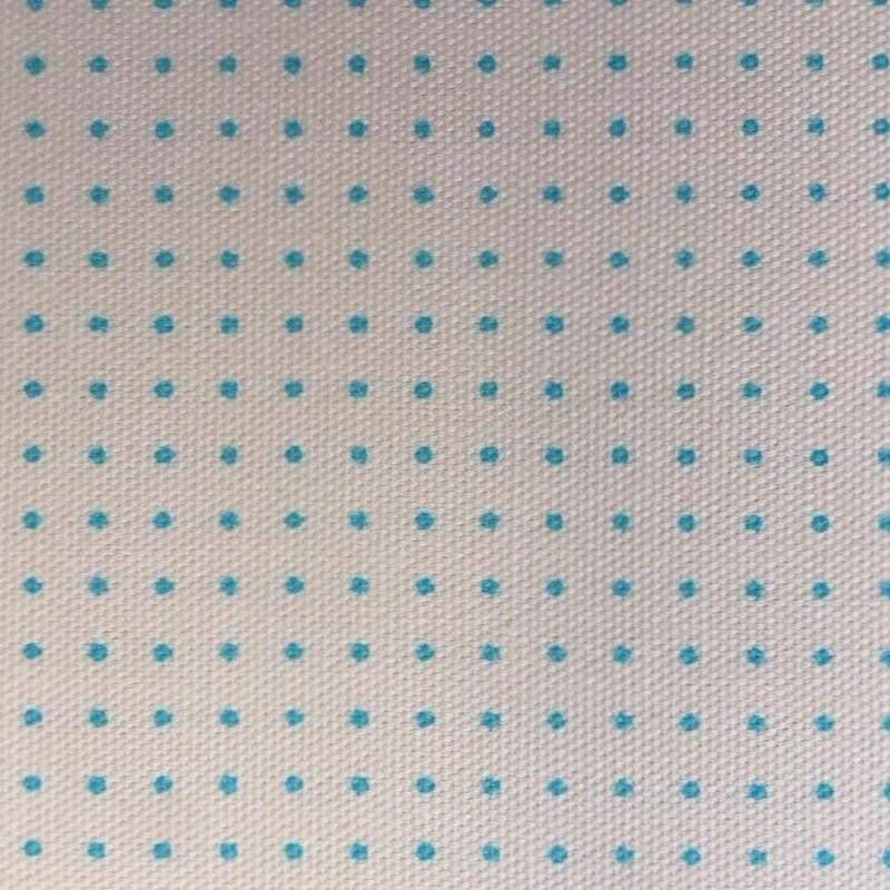 Sashiko Dot Grid Stencil Fabric Panel (Hitomezashi) Olympus