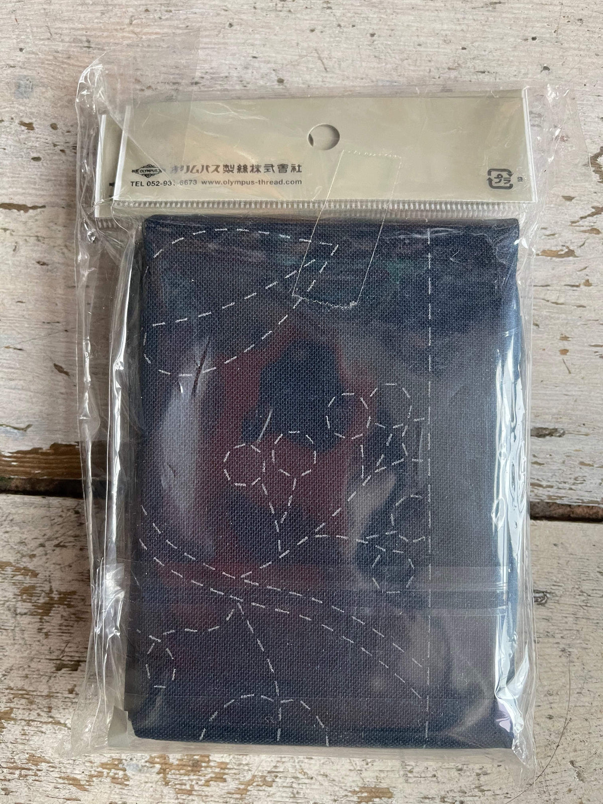 Sashiko Sampler - Leaves and Berries Navy Olympus