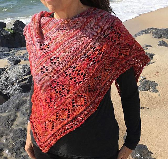 Scarlet Maples Shawl Pattern Artyarns