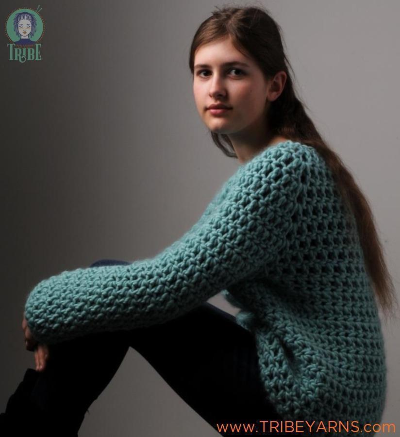 Simple Jumper CROCHET Pattern by Mrs Moon | Tribe Yarns, London ...