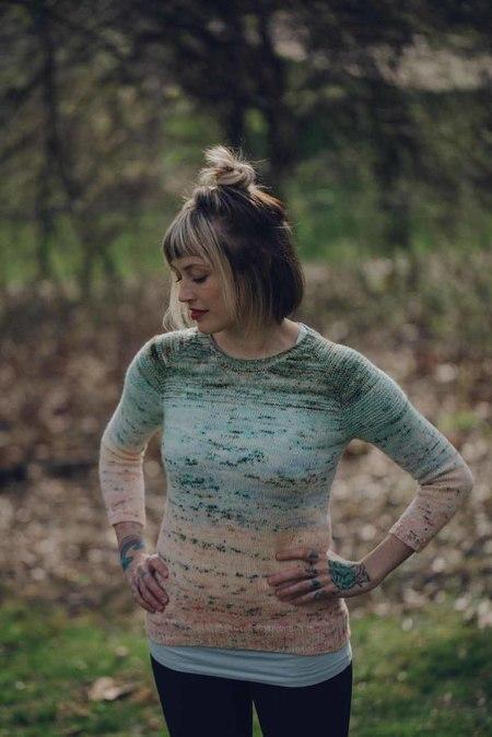 So Faded Sweater Pattern by Andrea Mowry tribeyarns