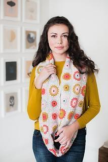 Sunburst Cowl/Scarf CROCHET Pattern Mrs Moon