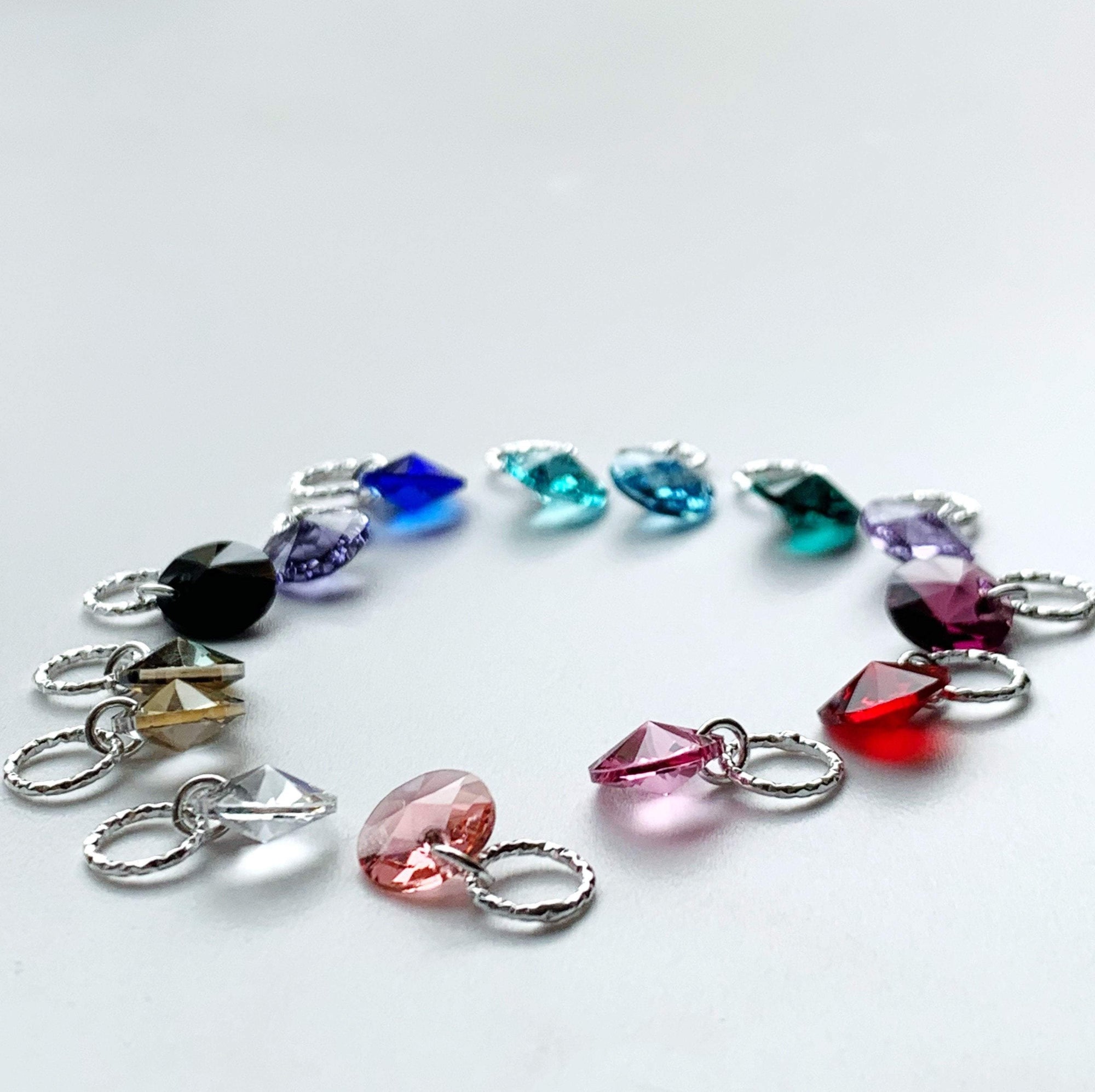 Luxury Crystal Sterling Silver Stitch Markers Mahliqa