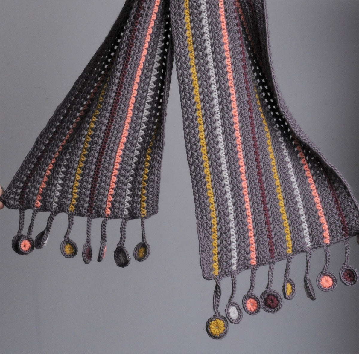 Teardrop Scarf CROCHET Pattern Mrs Moon