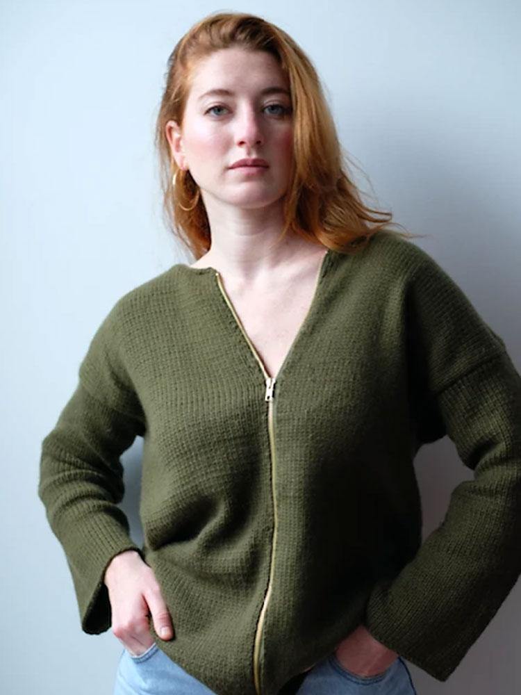 The Zippered Daily Jacket Pattern by Clinton Hill Cashmere Clinton Hill Cashmere