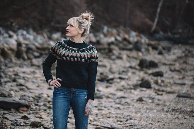 Throwover Sweater Pattern by Andrea Mowry tribeyarns