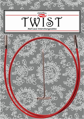 TWIST Red Lace Interchangeable Cables ChiaoGoo