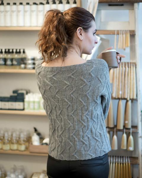 Twisted Tracks Jumper Pattern Walcot Yarns