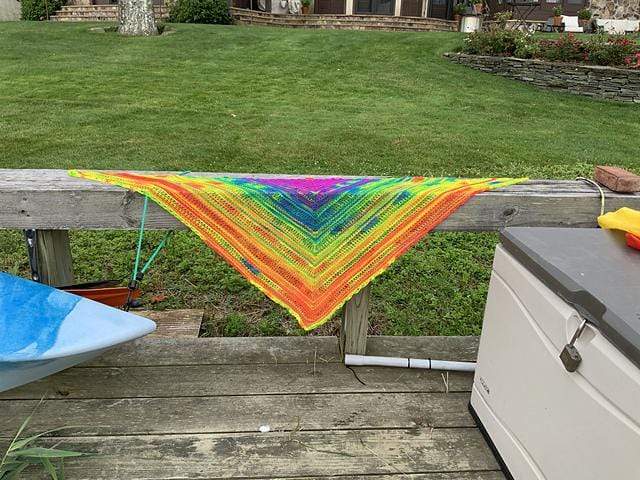 Unraveled Neons Shawl Pattern Artyarns