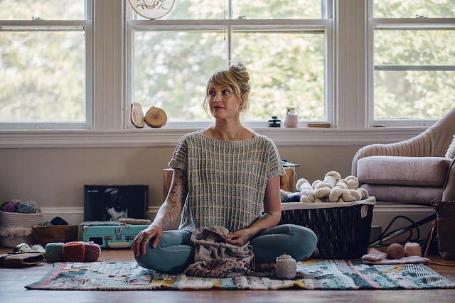 Vellichor Sweater Pattern by Andrea Mowry tribeyarns