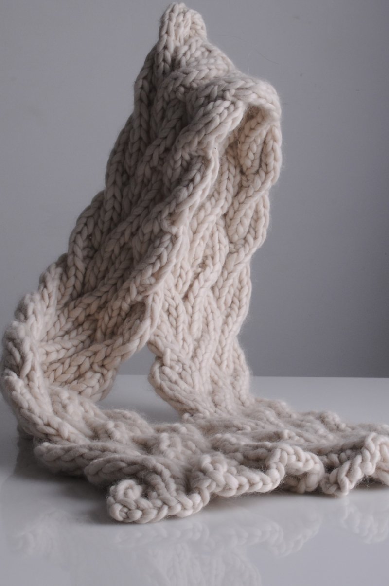 Wavy Cable Scarf Pattern Mrs Moon