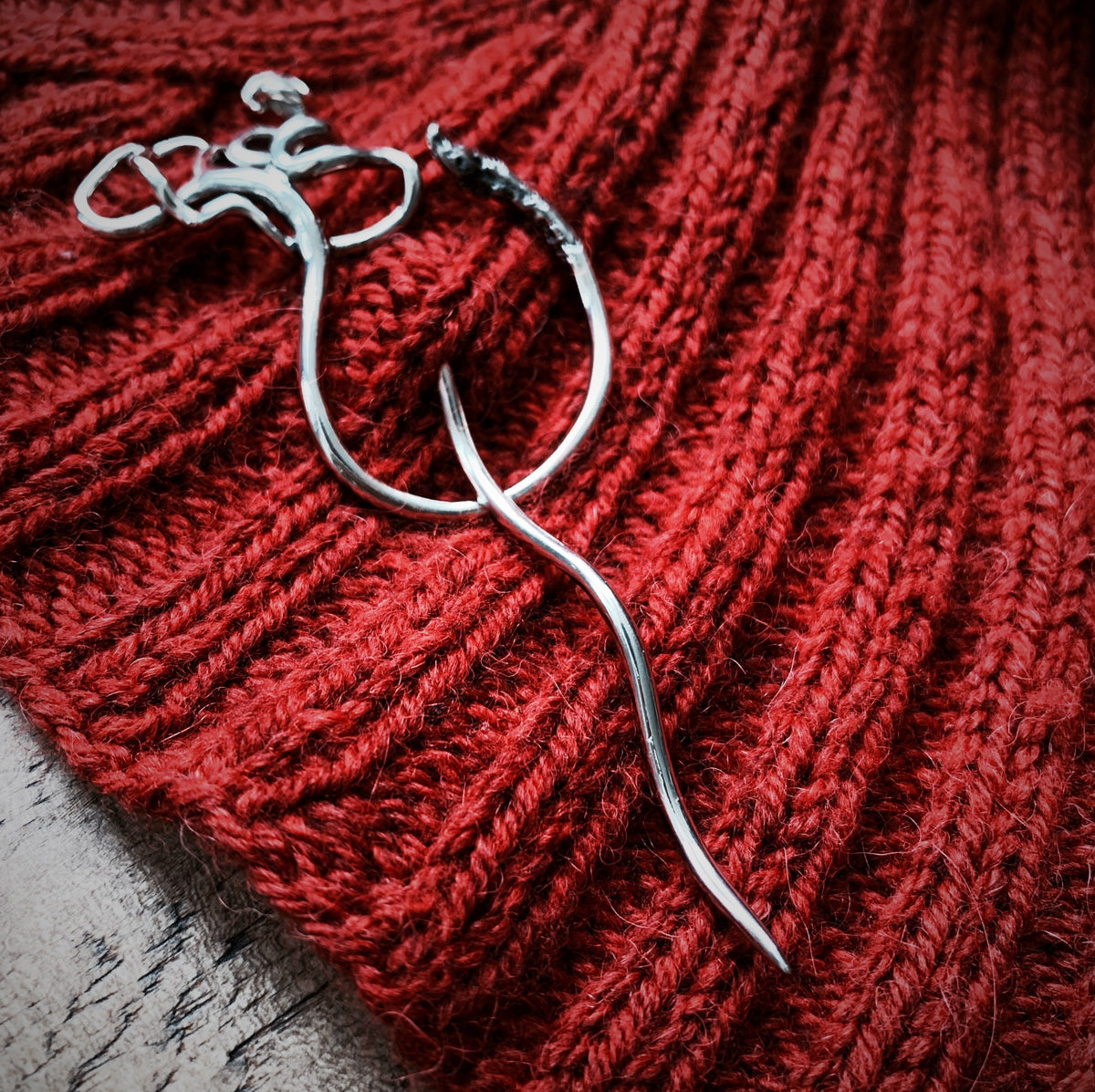 Wild Grape Tendril Shawl Pin JUL Designs