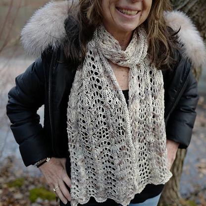 Winter Wonderland Lace Scarf Pattern Artyarns